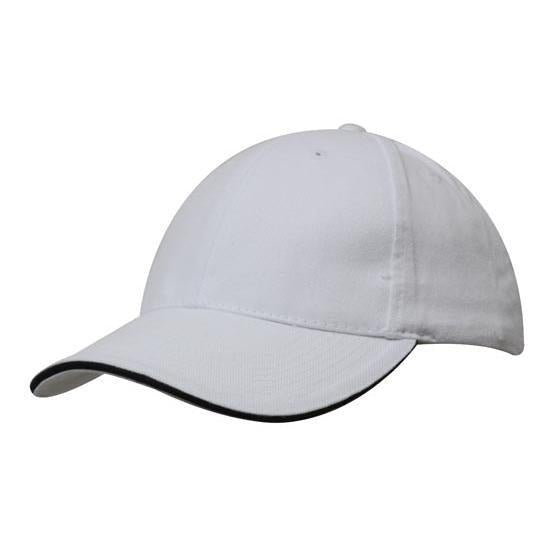 Custom Logo Headwear Canada Brushed Heavy Cotton with Sandwich Trim || 4210