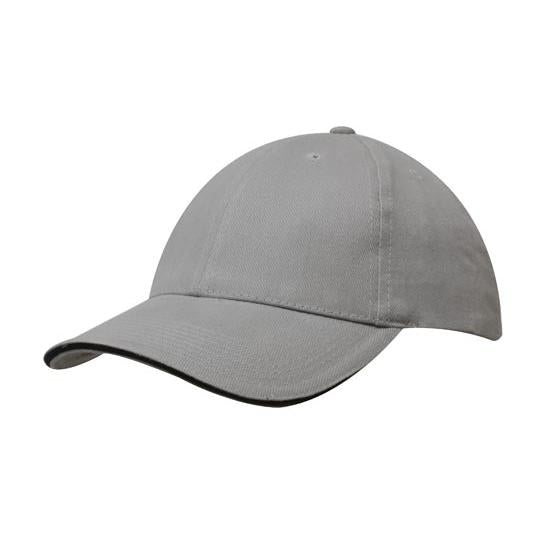 Custom Logo Headwear Canada Brushed Heavy Cotton with Sandwich Trim || 4210