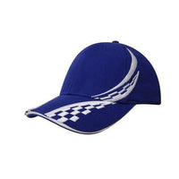 Custom Logo Headwear Canada Brushed Heavy Cotton with Swirling Checks & Sandwich