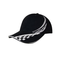 Custom Logo Headwear Canada Brushed Heavy Cotton with Swirling Checks & Sandwich