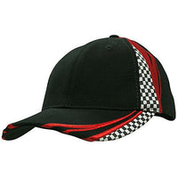 Custom Logo Headwear Canada Brushed heavy cotton with embroidery & printed checks