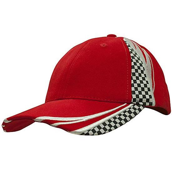 Custom Logo Headwear Canada Brushed heavy cotton with embroidery & printed checks
