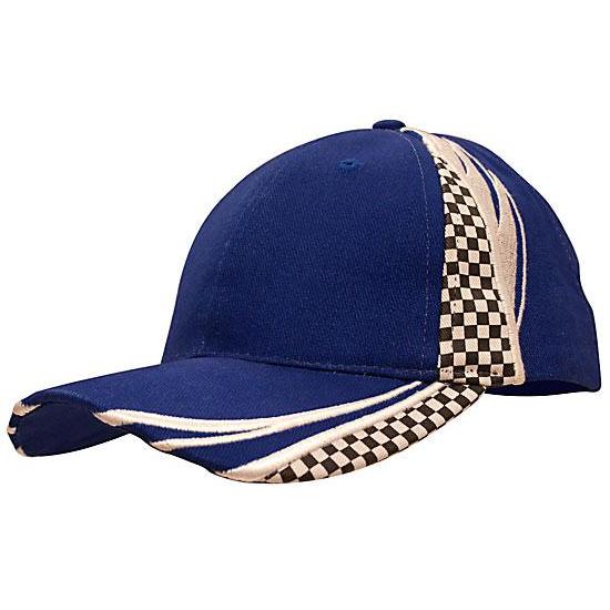 Custom Logo Headwear Canada Brushed heavy cotton with embroidery & printed checks