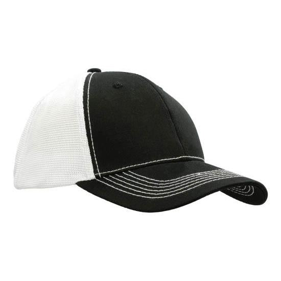 Custom Logo Headwear Canada Chino Twill with Hi Tech Mesh Back