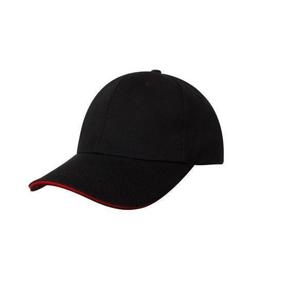 Custom Logo Headwear Canada Chino Twill with Sandwich Trim
