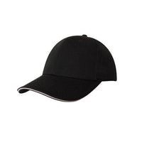 Custom Logo Headwear Canada Chino Twill with Sandwich Trim