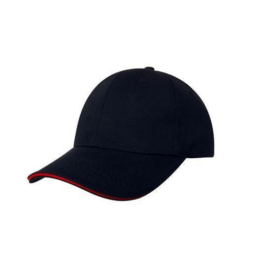 Custom Logo Headwear Canada Chino Twill with Sandwich Trim
