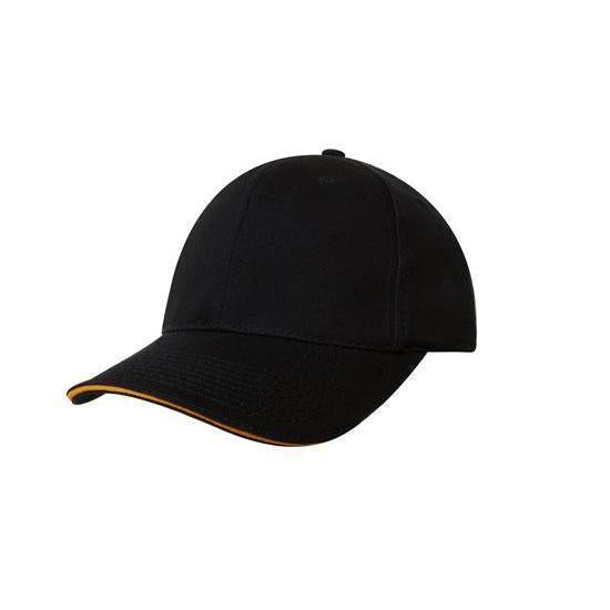 Custom Logo Headwear Canada Chino Twill with Sandwich Trim