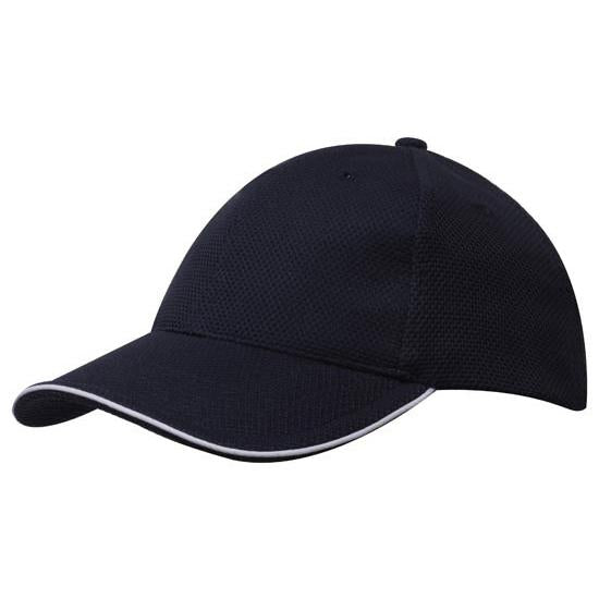 Custom Logo Headwear Canada Double Pique Mesh with Open Sandwich