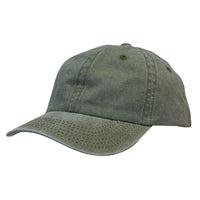 Custom Logo Headwear Canada Enzyme Washed Pigment Dyed Cotton Twill Cap