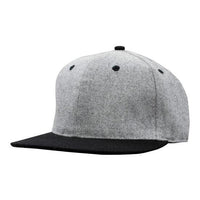 Custom Logo Headwear Canada Grey Marle Flannel with Snap Back Pro Styling