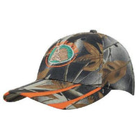 Custom Logo Headwear Canada Leaf Print Camouflage with Laminated Two Tone Visor