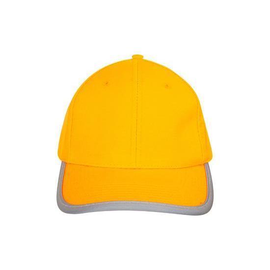 Custom Logo Headwear Canada Luminescent Safety Cap with Reflective Trim