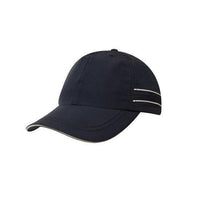 Custom Logo Headwear Canada Microfibre Sports Cap with Piping and Sandwich