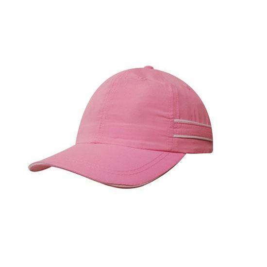 Custom Logo Headwear Canada Microfibre Sports Cap with Piping and Sandwich