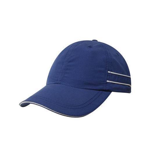 Custom Logo Headwear Canada Microfibre Sports Cap with Piping and Sandwich