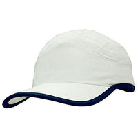 Custom Logo Headwear Canada Microfibre Sports Cap with Trim on Edge of Crown & Peak