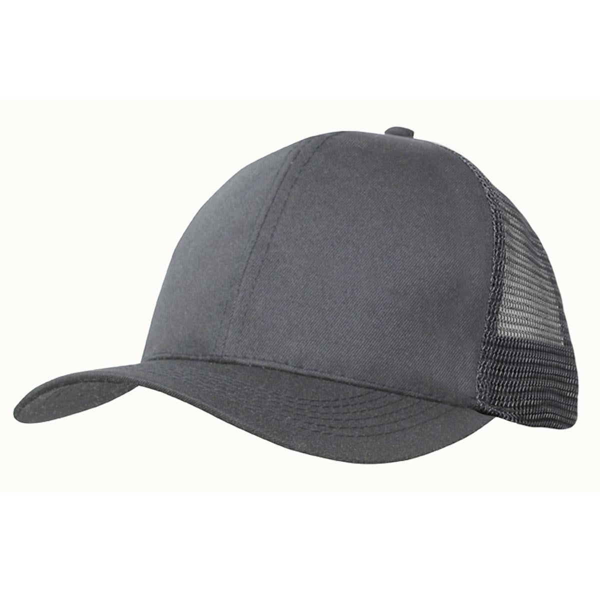 Custom Logo Headwear Canada Recycled Breathable Poly Twill with Mesh Back Cap