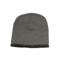 Custom Logo Headwear Canada Roll Down Acrylic & Polar Fleece Beanie - Toque