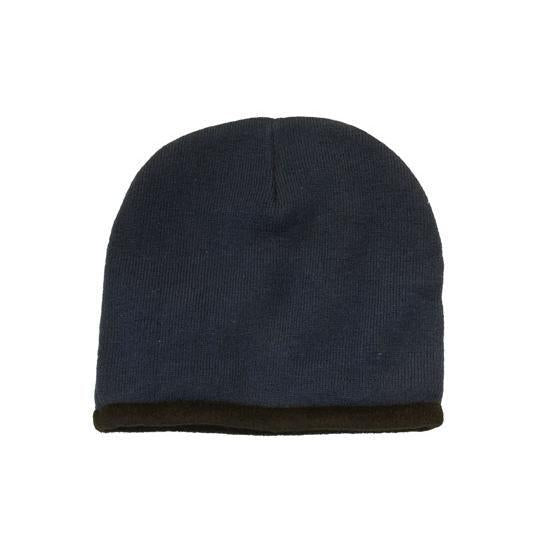 Custom Logo Headwear Canada Roll Down Acrylic & Polar Fleece Beanie - Toque