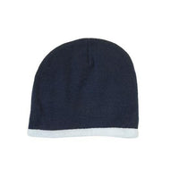 Custom Logo Headwear Canada Roll Down Acrylic & Polar Fleece Beanie - Toque