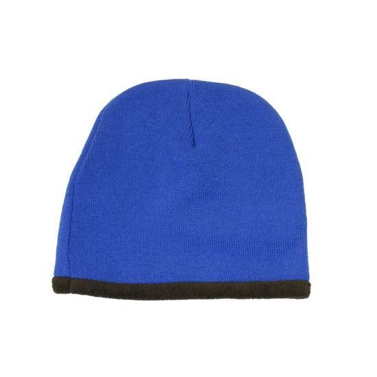 Custom Logo Headwear Canada Roll Down Acrylic & Polar Fleece Beanie - Toque