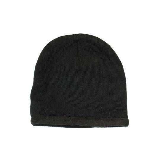 Custom Logo Headwear Canada Roll Down Acrylic & Polar Fleece Beanie - Toque