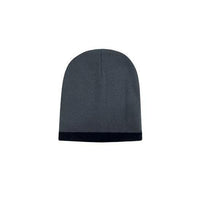 Custom Logo Headwear Canada Roll Down Two Tone Acrylic Beanie - Toque