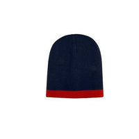 Custom Logo Headwear Canada Roll Down Two Tone Acrylic Beanie - Toque