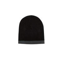 Custom Logo Headwear Canada Roll Down Two Tone Acrylic Beanie - Toque