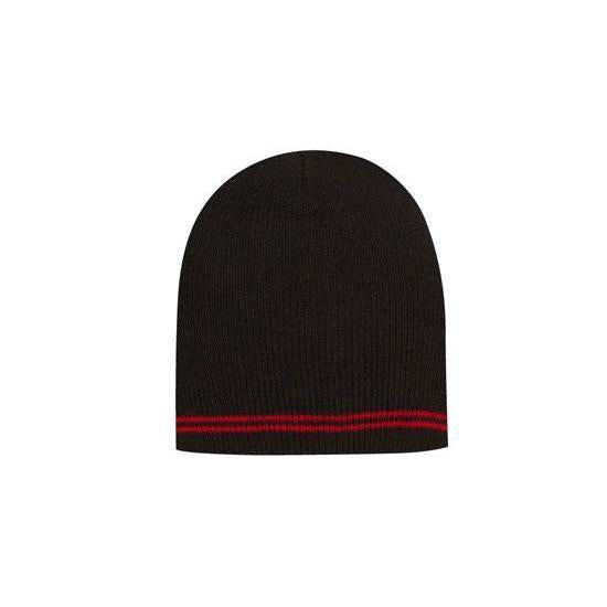 Custom Logo Headwear Canada Skull Acrylic Beanie - Toque with Stripes