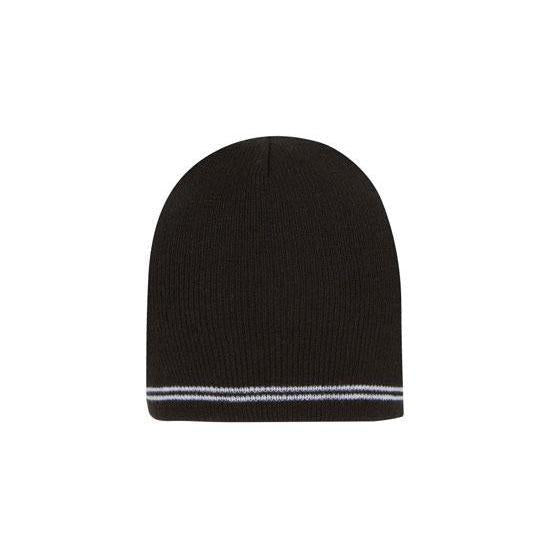 Custom Logo Headwear Canada Skull Acrylic Beanie - Toque with Stripes