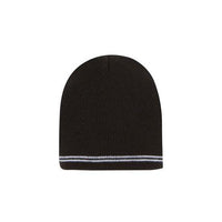 Custom Logo Headwear Canada Skull Acrylic Beanie - Toque with Stripes