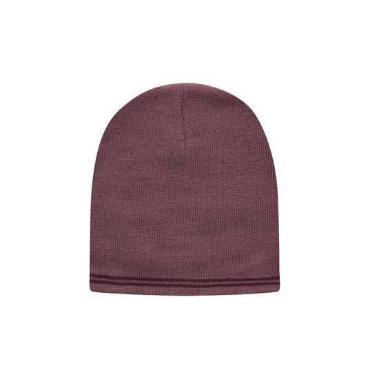 Custom Logo Headwear Canada Skull Acrylic Beanie - Toque with Stripes
