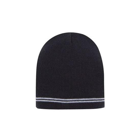 Custom Logo Headwear Canada Skull Acrylic Beanie - Toque with Stripes