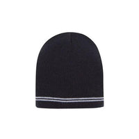 Custom Logo Headwear Canada Skull Acrylic Beanie - Toque with Stripes