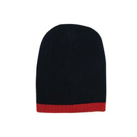 Custom Logo Headwear Canada Two Tone Cable Knit Beanie - Toque