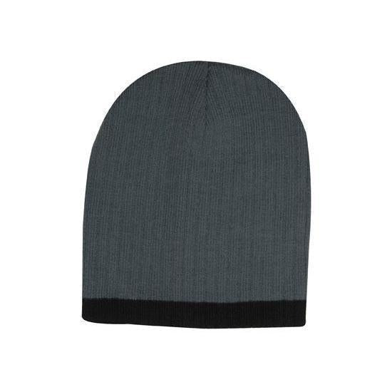 Custom Logo Headwear Canada Two Tone Cable Knit Beanie - Toque