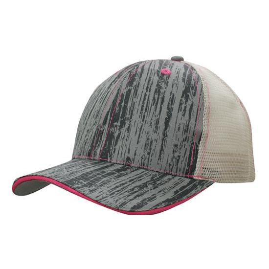 Custom Logo Headwear Canada Wood Printed With Mesh Back