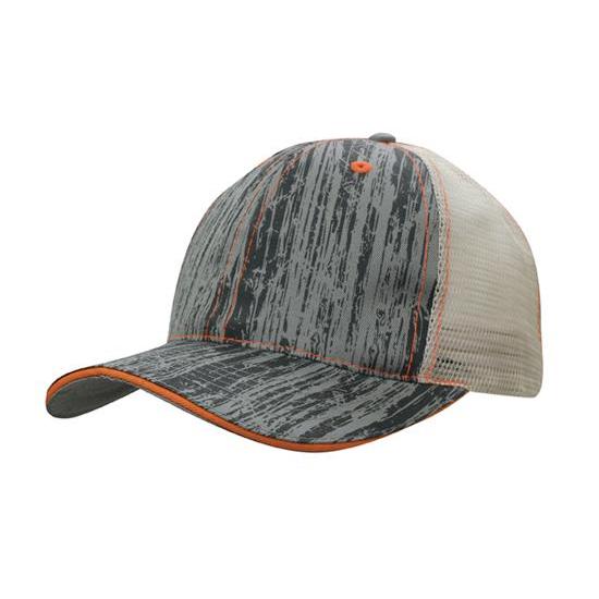 Custom Logo Headwear Canada Wood Printed With Mesh Back