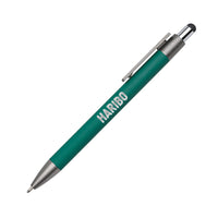 Custom Logo Hughes Aluminum Pen w/Wood Clip & Blue Refill