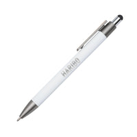 Custom Logo Hughes Aluminum Pen w/Wood Clip & Blue Refill
