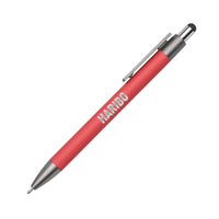 Custom Logo Hughes Metal Pen w/Wood Clip & Black Refill