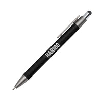 Custom Logo Hughes Metal Pen w/Wood Clip & Black Refill