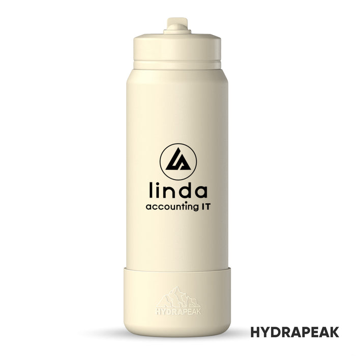 Custom Logo Hydrapeak® Sport Boot Water Bottle w/Straw Lid - 26oz