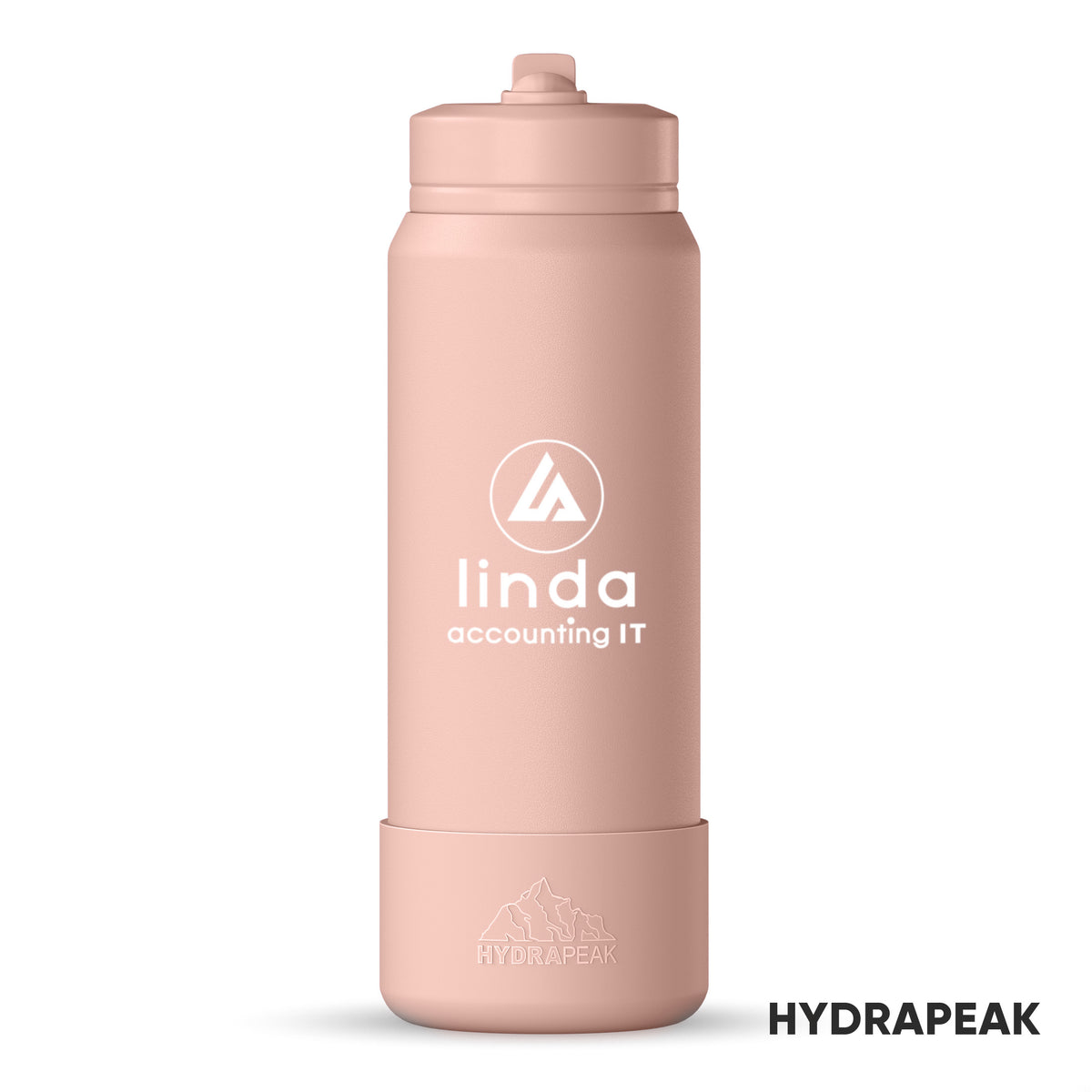 Custom Logo Hydrapeak® Sport Boot Water Bottle w/Straw Lid - 26oz