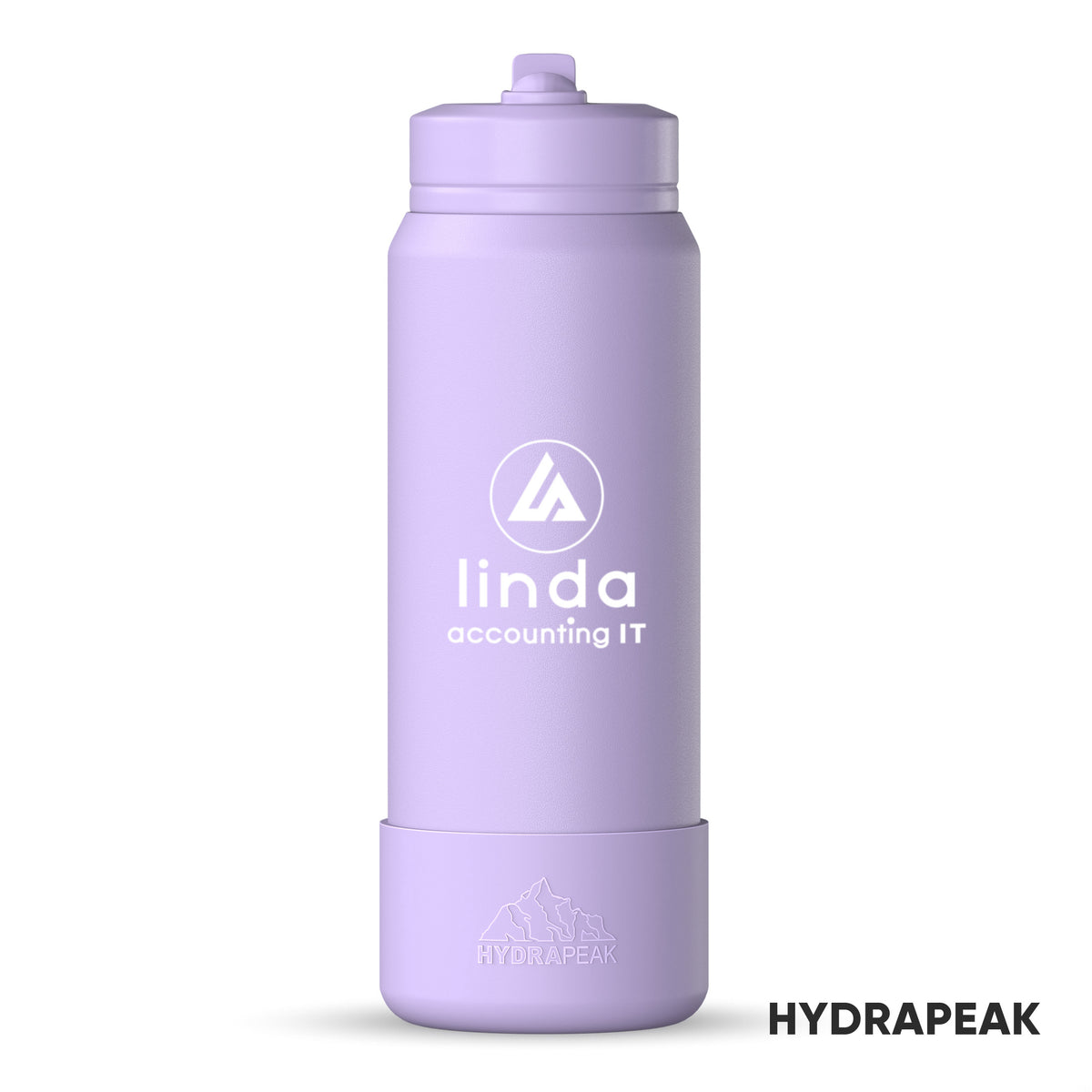 Custom Logo Hydrapeak® Sport Boot Water Bottle w/Straw Lid - 26oz