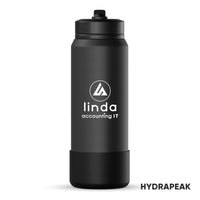 Custom Logo Hydrapeak® Sport Boot Water Bottle w/Straw Lid - 26oz