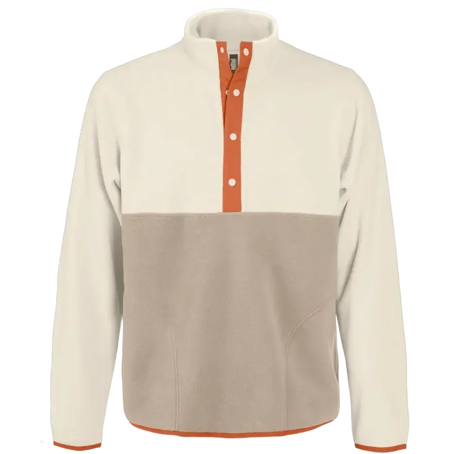 Custom Logo Initial ¼ Button-down sweater