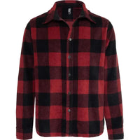 Custom Logo Initial Checkered Button-down Overshirt